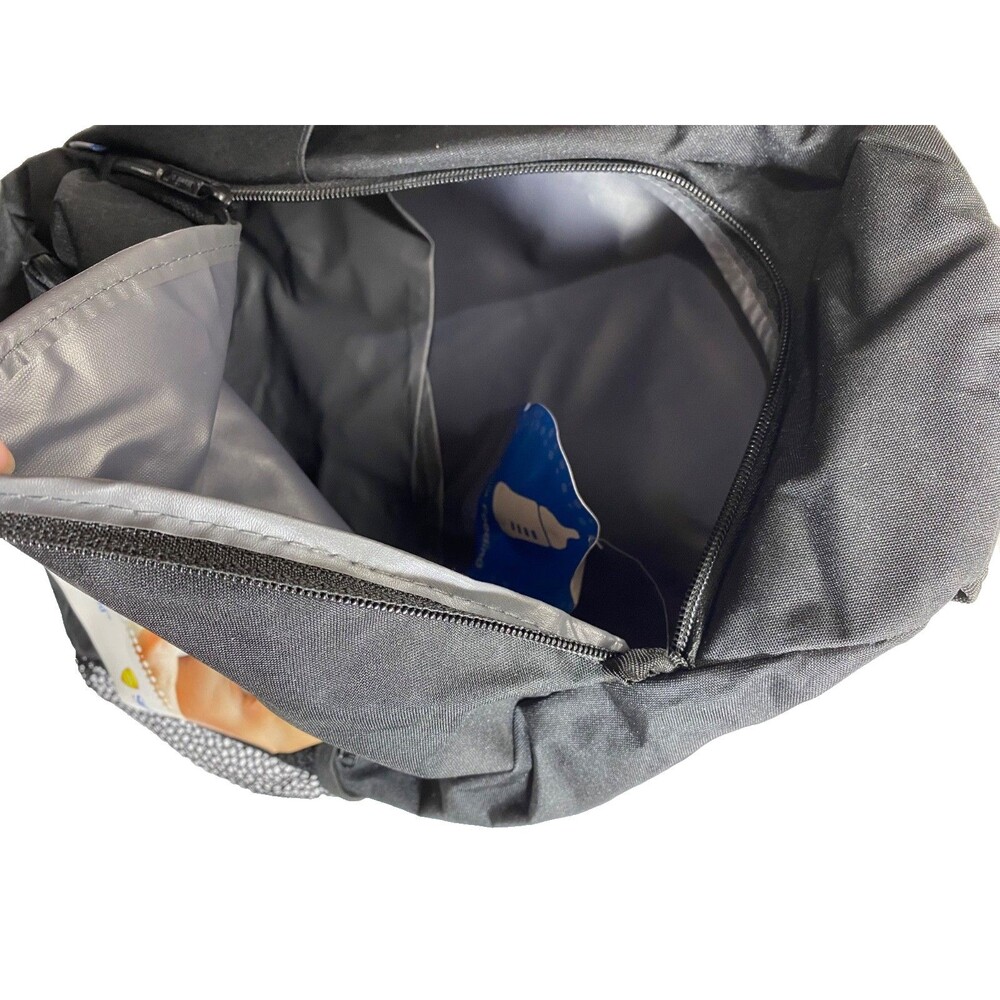 NEW Similac Diaper Bag Back Pack + Bottle Cooler & 2 Ice Packs~Black NWT - Picture 4 of 5